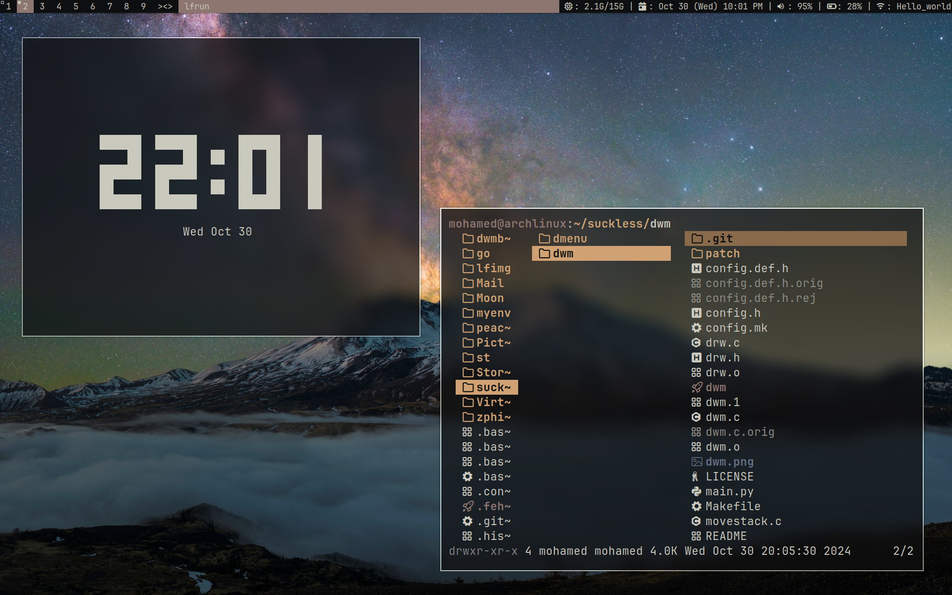 devlix-wm screenshot 1